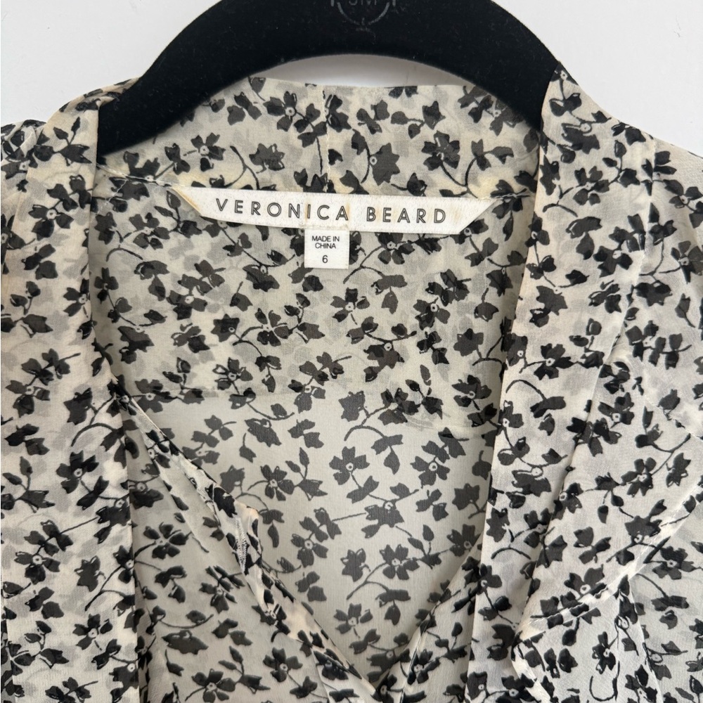 Veronica Beard Finley Silk Blouse Size 6 - Picture 4 of 6